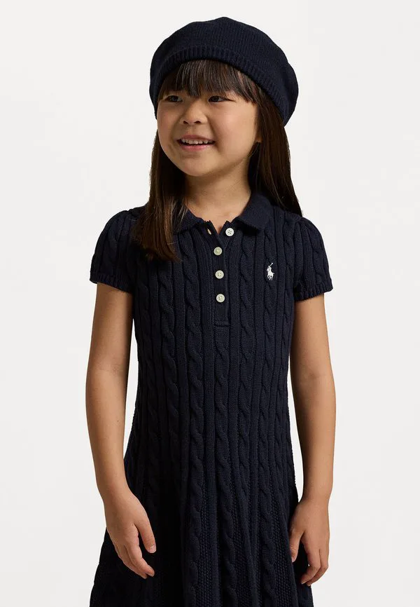 Платье-Поло из хлопка крупной вязки 714y платье-джемпер Polo Ralph Lauren, Navy — фото 2