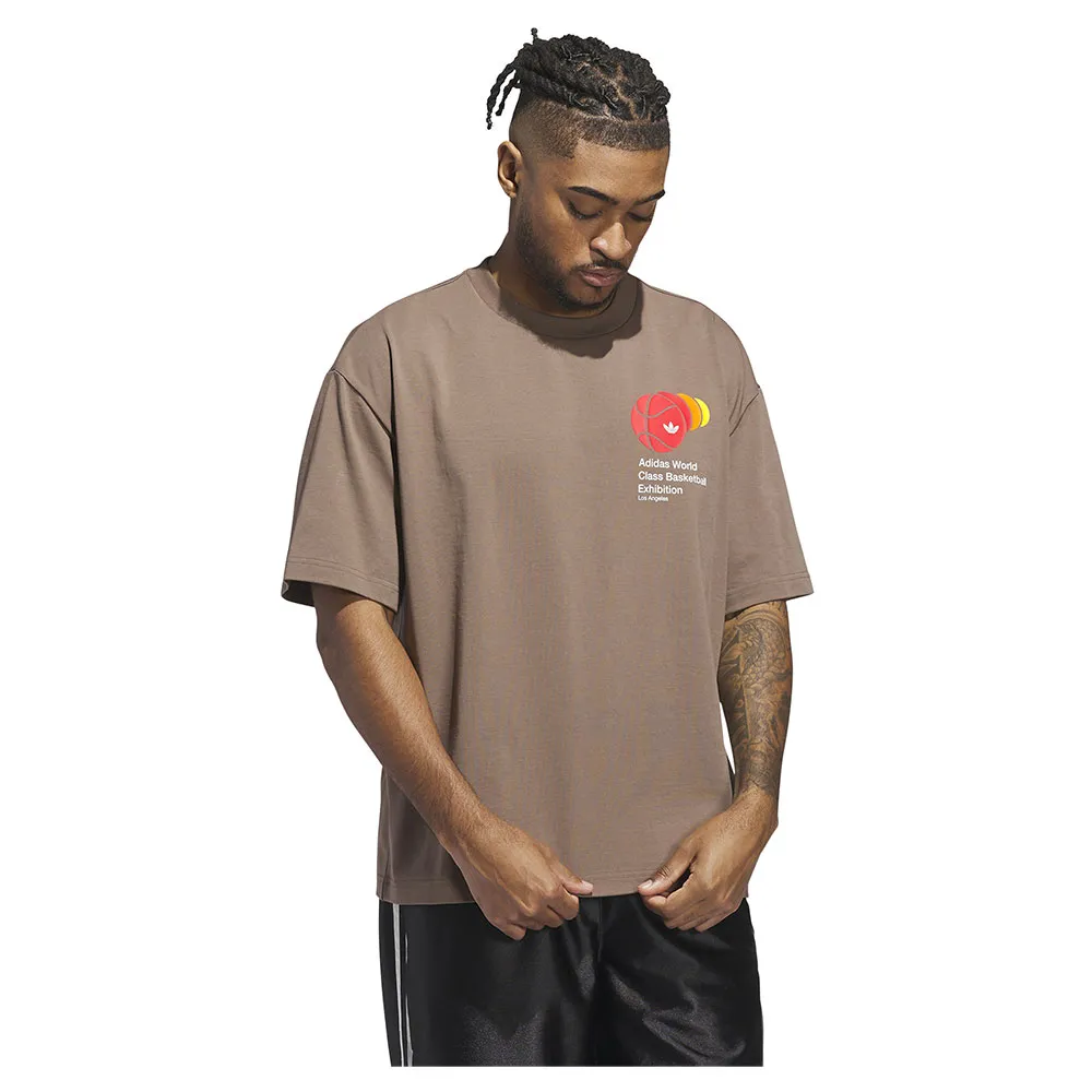 

Футболка adidas Originals Q3 Graphic, коричневый