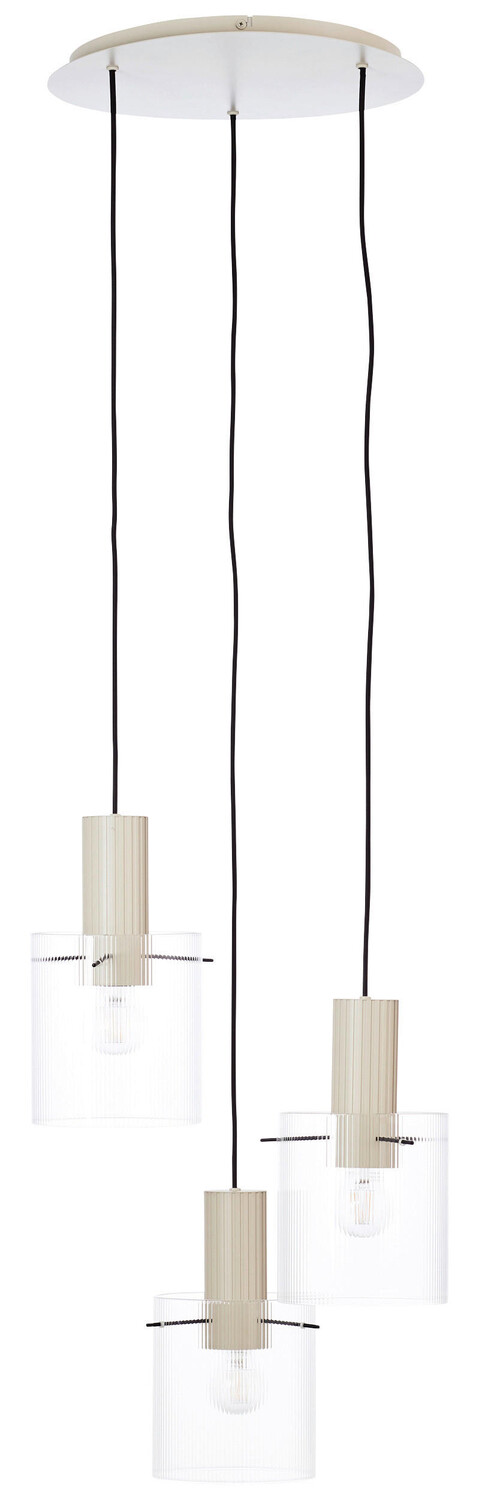 

Подвесной светильник Dieter Knoll, 48x150 см, бежевый/прозрачный