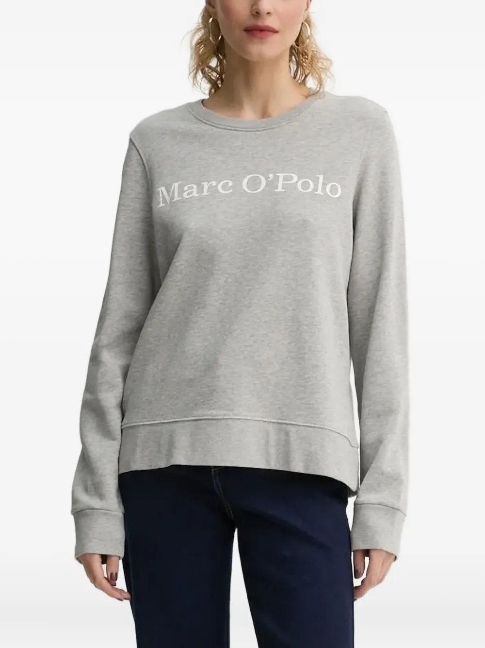 

Хлопковая толстовка с логотипом Marc O'Polo, серый