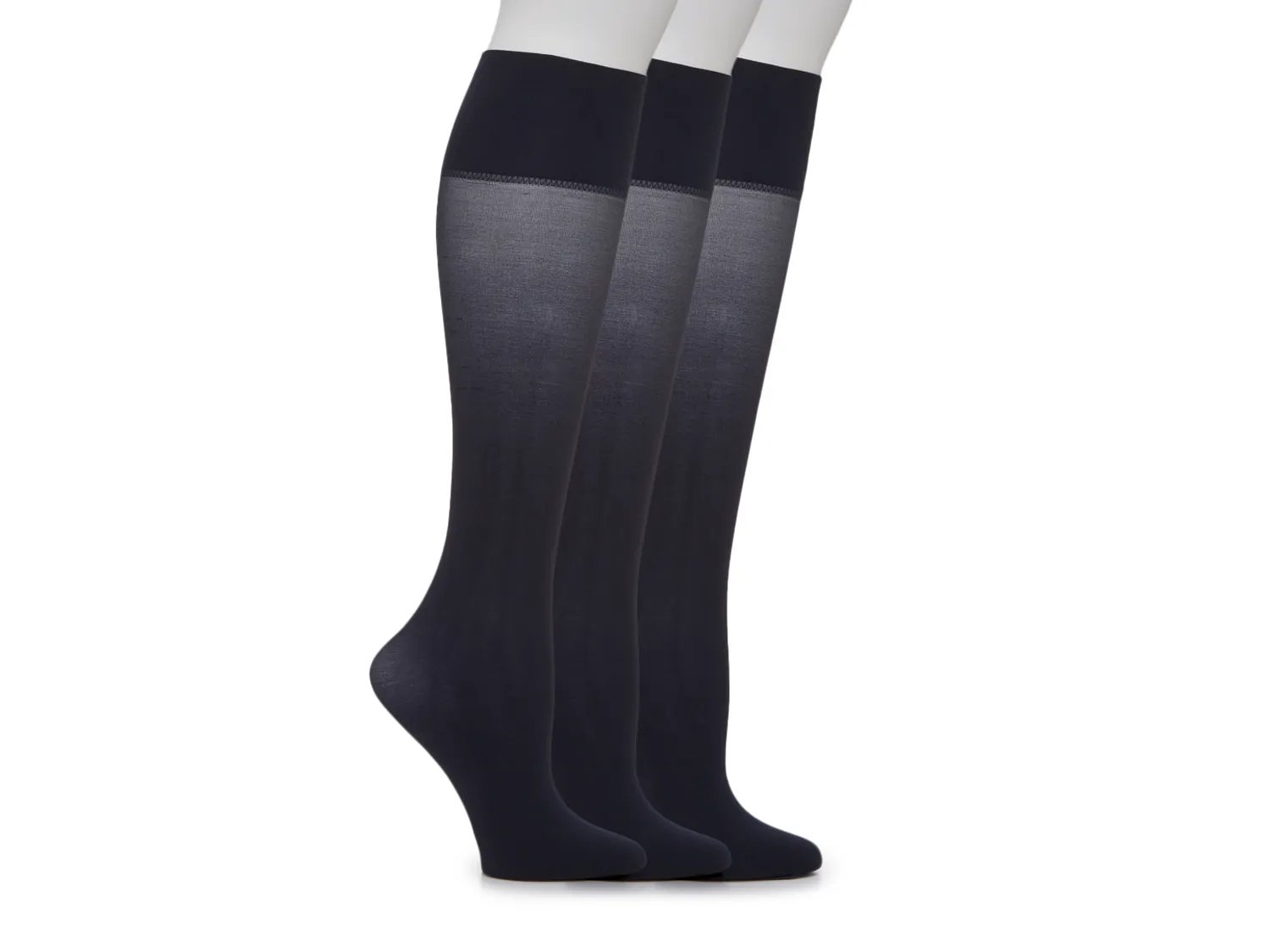 

Носки Hue Soft Opaque Women's Knee Socks - 3 Pack, темно-синий
