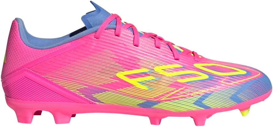 Кроссовки Adidas Unisex-Adult F50 Лига Firm Ground/Multi Ground, розовый/голубой