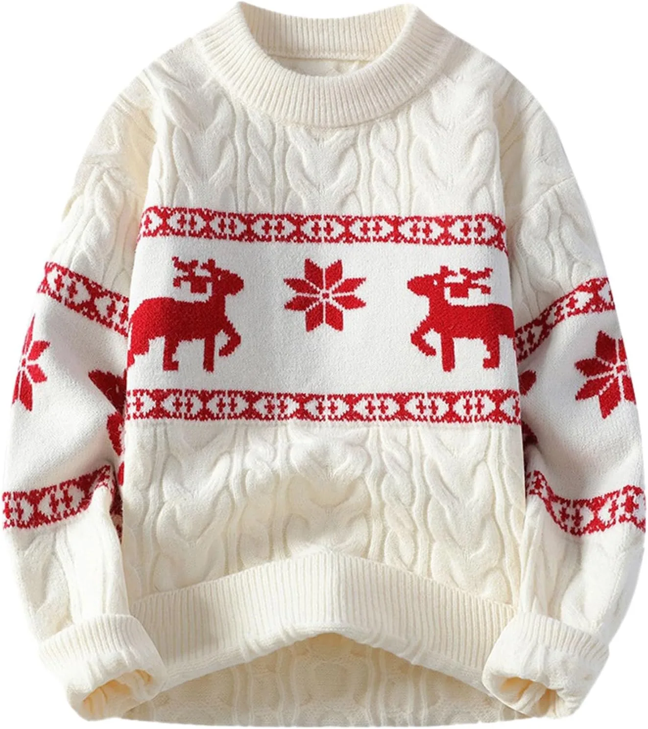 

Осенне-зимний свитер мужской с длинным рукавом Wunnhd