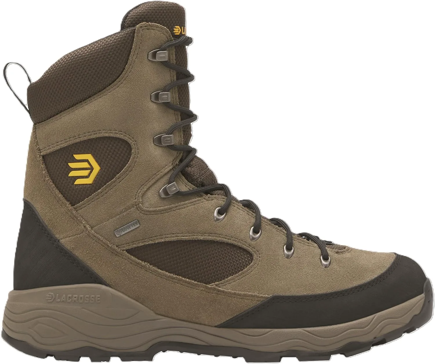 Мужские охотничьи ботинки LaCrosse Trailbreaker GTX 8 из замши, водонепроницаемые, с утеплителем Thinsulate и технологией GORE-TEX, коричневый