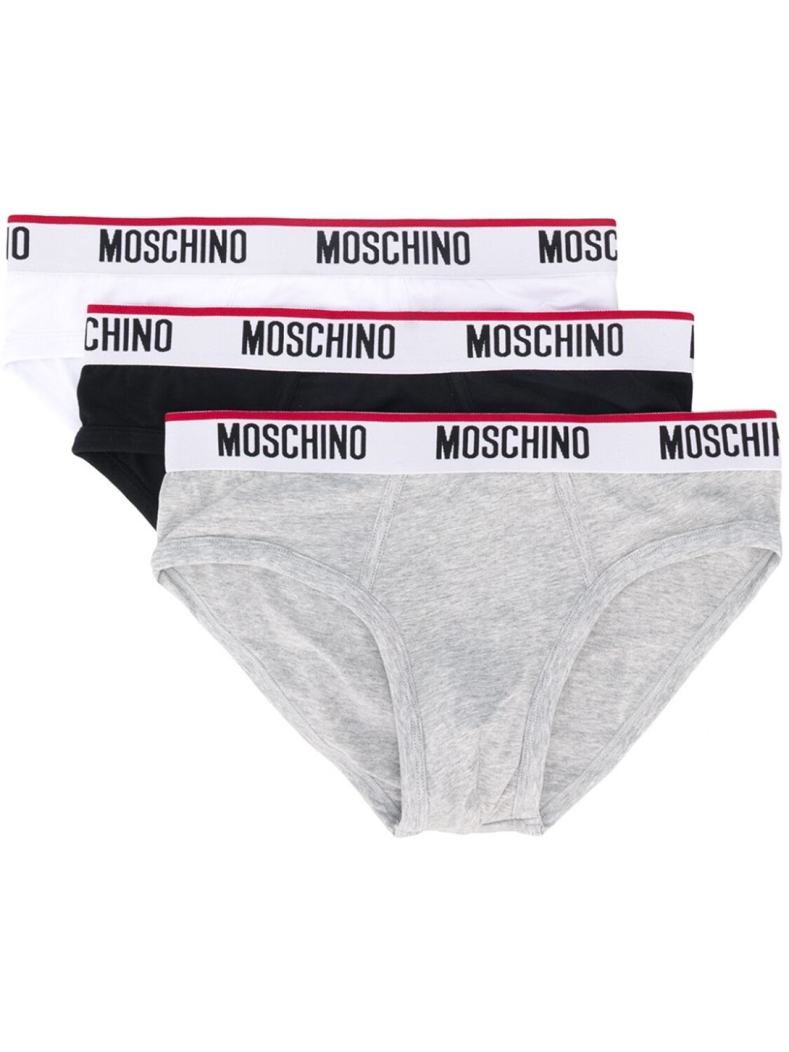 

Moschino комплект из трех трусов-брифов, серый