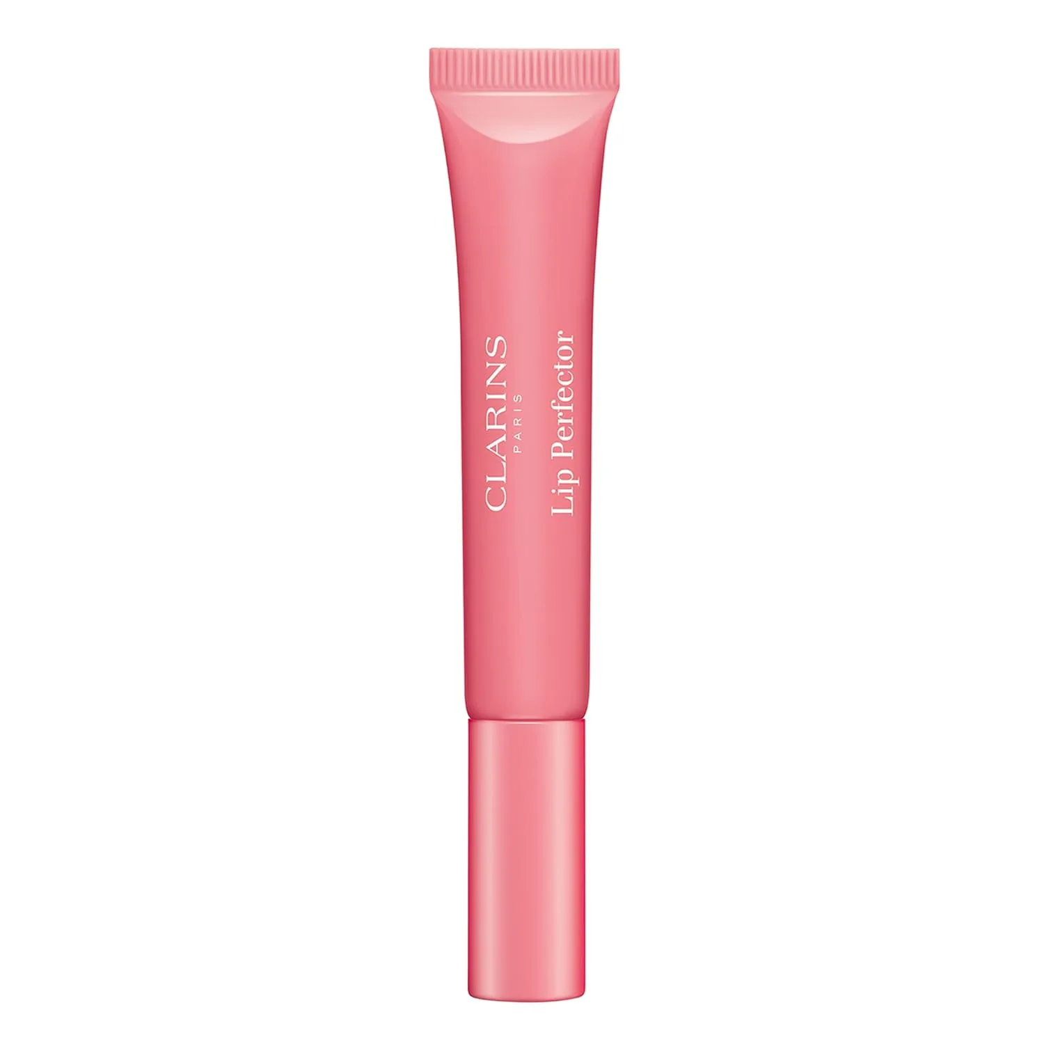 Блеск для губ Clarins Lip Perfector | Увлажняющий и придающий объем губам пептидный блеск | Мгновенный блеск с полупрозрачным мерцающим финишем | Нелипкая текстура с ароматом ванили | 0,35 унции, 01 Rose Shimmer - Soft Cool Pink