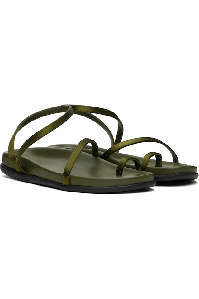 Сандалии Eleftheria с анатомической стелькой Ancient Greek Sandals, хаки — фото 4