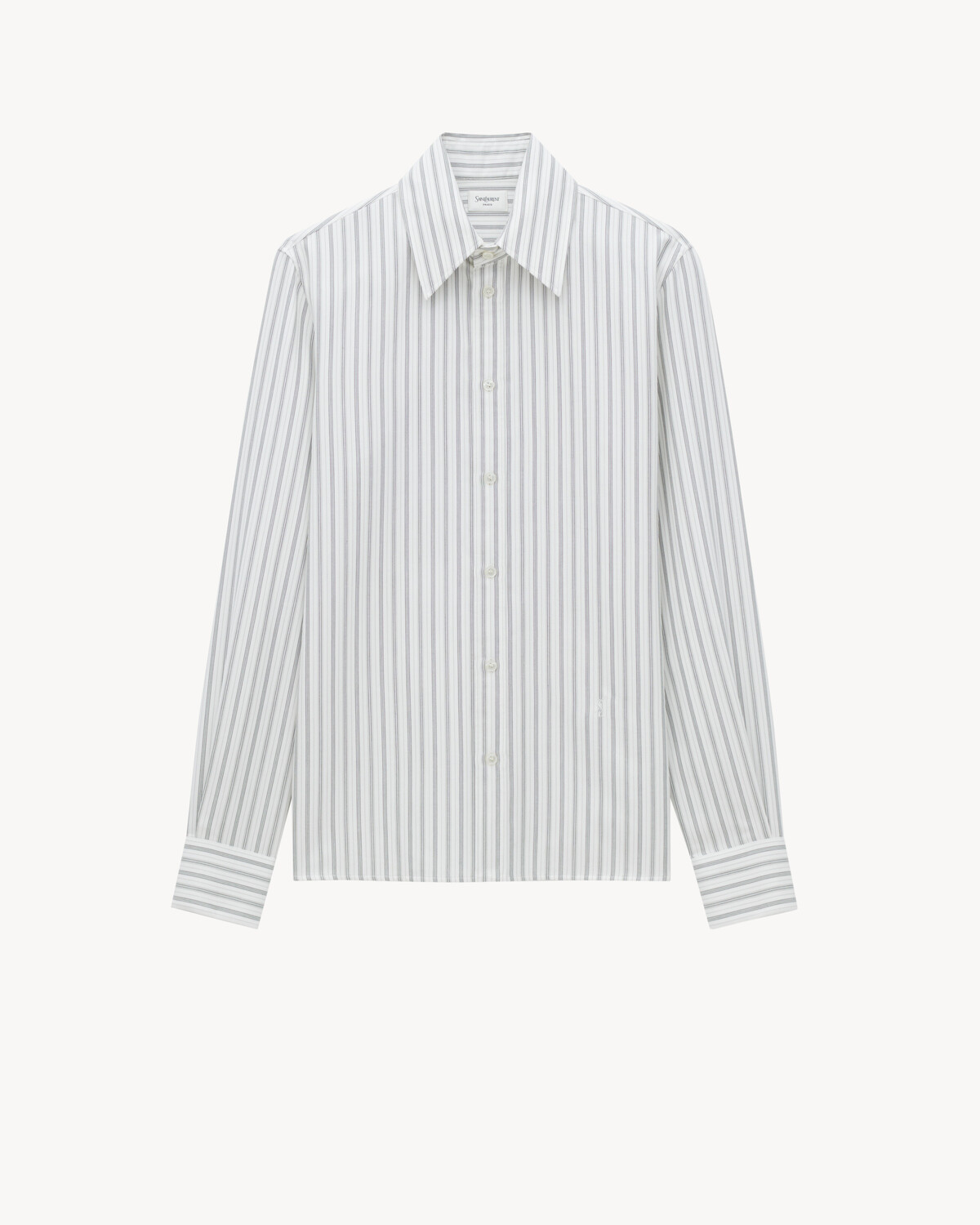 

Рубашка CASSANDRE из полосатого хлопка Saint Laurent, белый