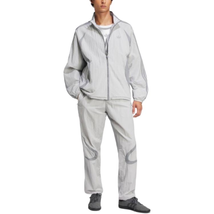 Adidas Originals Адиколор 2000-х годов Тканый Тренировочный Топ, Light Gray/Gray — фото 3