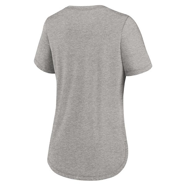 Женская футболка Kansas City Chiefs из трикотажа три-бленд в цвете heather gray Nike — фото 4