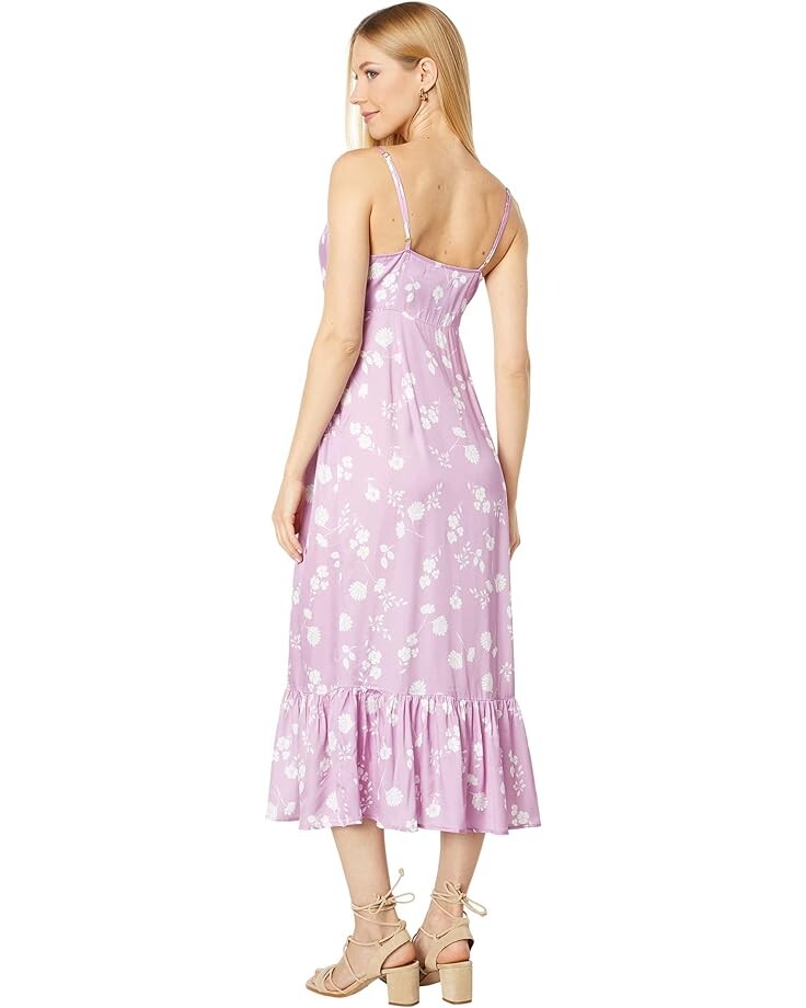 

Платье Saltwater Luxe Enzo Recycled Tank Midi Dress, цвет Peony