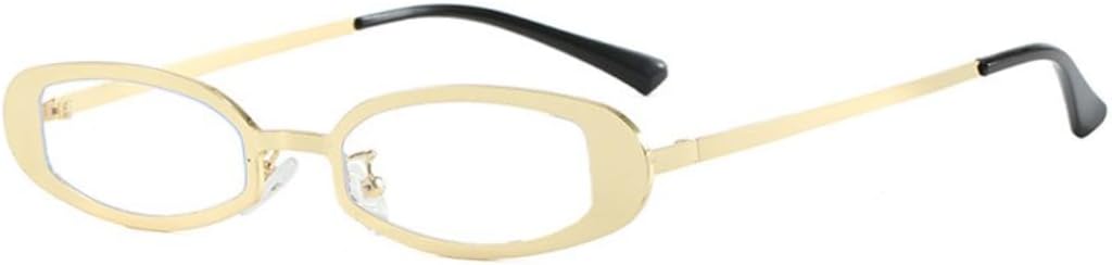 

Солнцезащитные очки в стиле металл-панк, маленькая оправа, овальная форма, для женщин и мужчин, винтажные, роскошные, с защитой от УФ-излучения UV400 TOIPASTN, 9602-c7