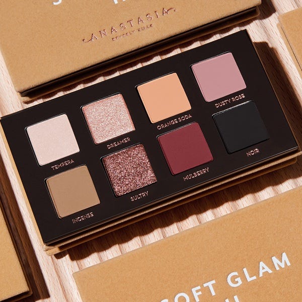 Палитра теней для век из 8 оттенков ANASTASIA BEVERLY HILLS Mini Soft Glam Eyeshadow Palette — фото 3