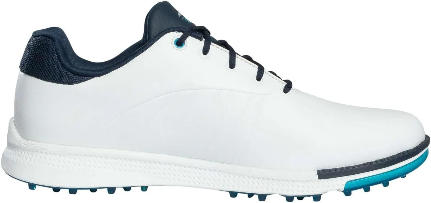 Мужские водонепроницаемые легкие кроссовки для гольфа Skechers Tempo без шипов, белый/темно-синий — фото 4