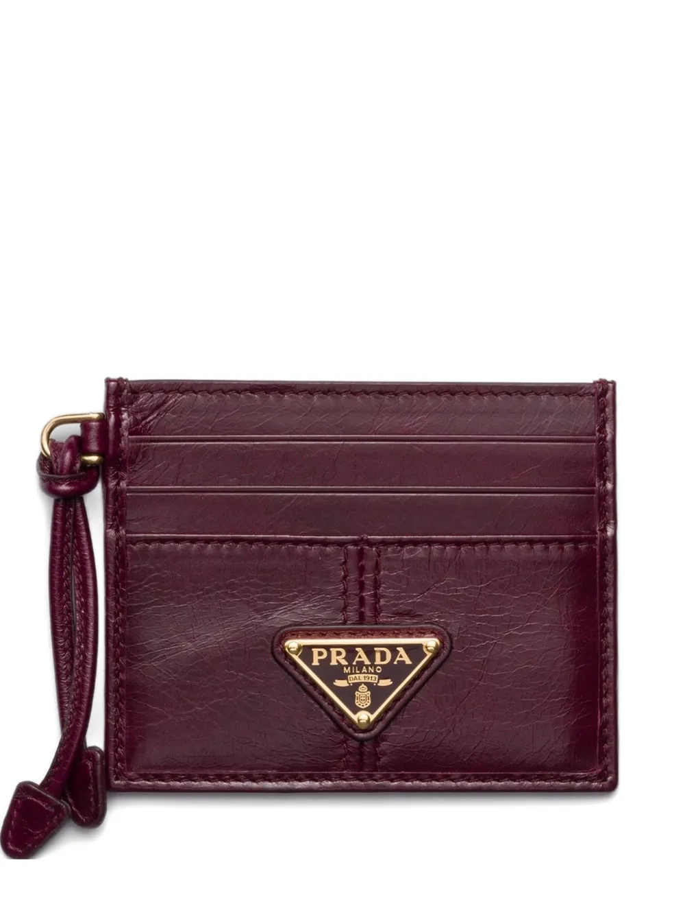 

Кардхолдер с логотипом Prada, красный