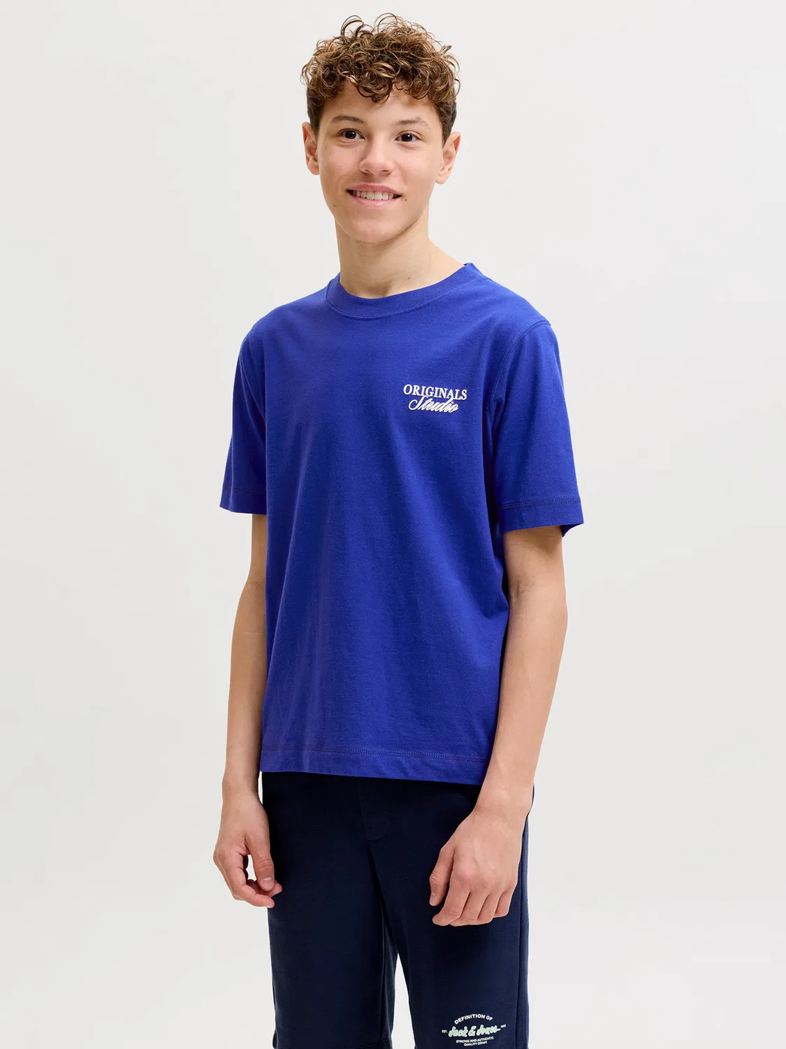 Футболка 'JORNORREBRO' Jack & Jones Junior, Dark Blue — фото 3