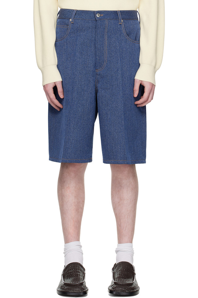 

Шорты для тренировок Melange Bottega Veneta, индиго