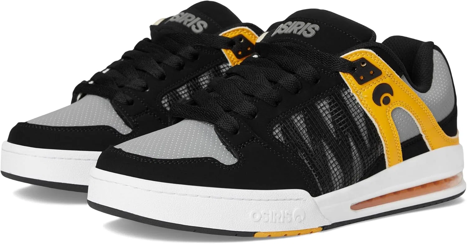 Кроссовки Osiris Pixel Trainers, Black/Anthracite/Yellow