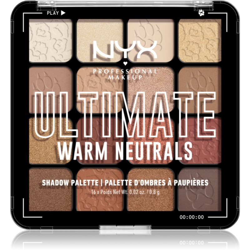 

Палитра теней для век NYX Professional Makeup Ultimate Shadow Palette, оттенок Warm Neutrals, 16x0,8 г