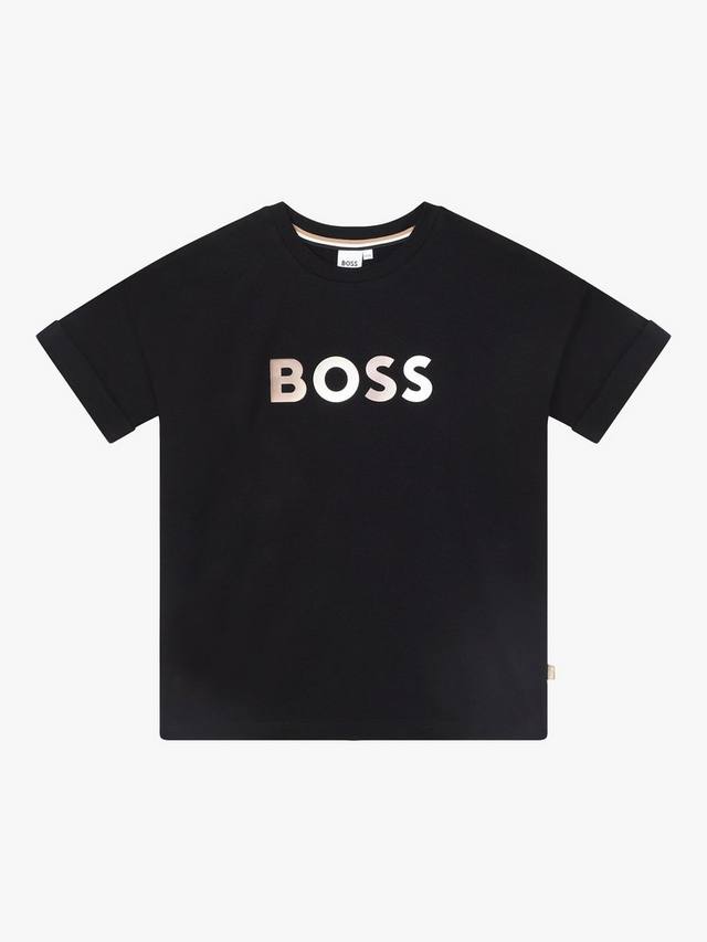 

BOSS Детская футболка с коротким рукавом HUGO BOSS, Black
