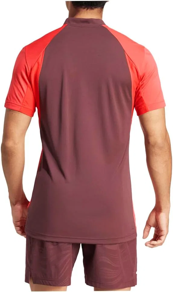 Мужская теннисная футболка adidas Freelift Pro с коротким рукавом, повседневная, красная — фото 3