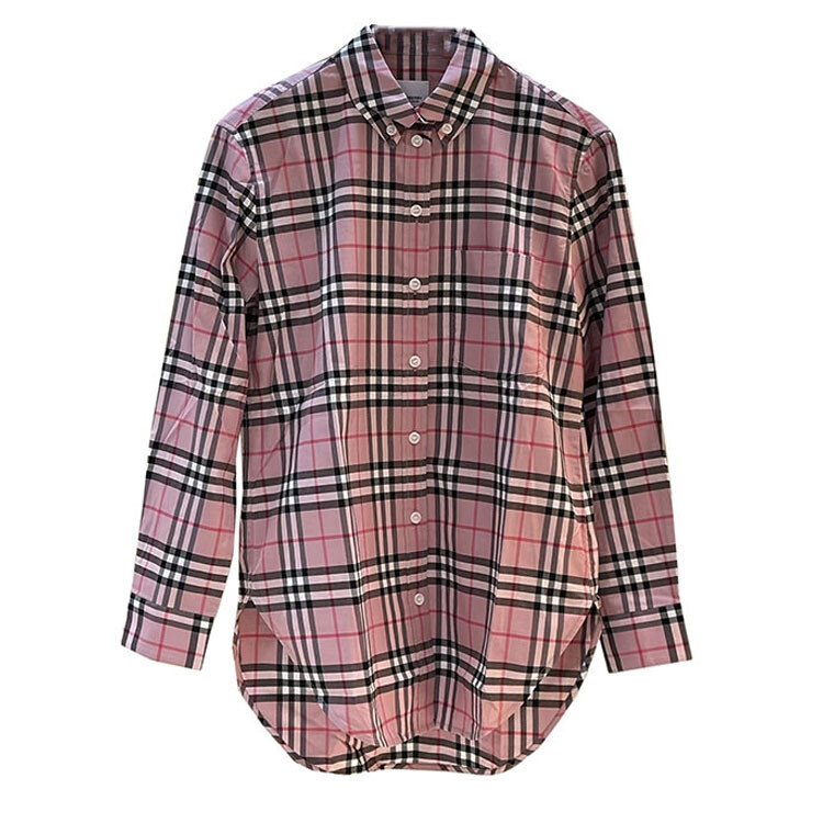 Рубашка Burberry, женская, розовый