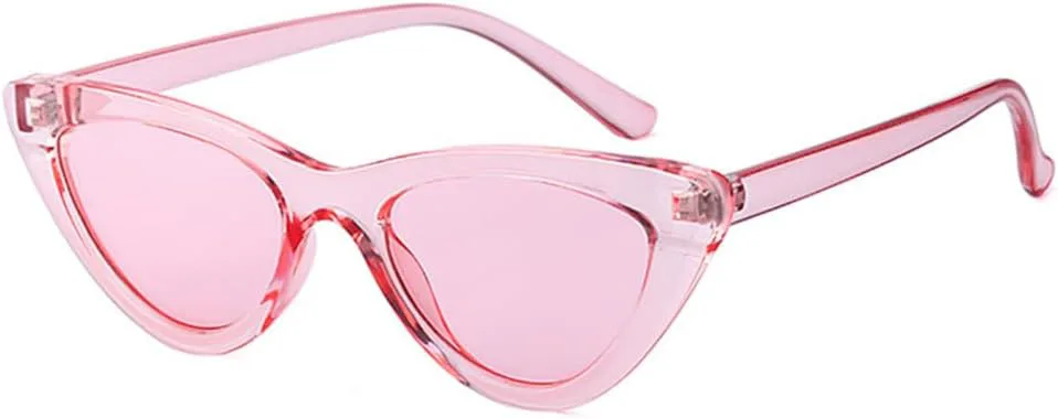 

Женские солнцезащитные очки «кошачий глаз» в винтажном стиле с леопардовым принтом, ретро-очки для женщин с защитой от УФ-излучения UV400 MTZJH, Pink-pink