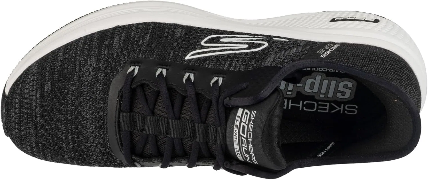 Беговые кроссовки Skechers Herren Go Run Elevate 2.0, Black And White Textile — фото 4