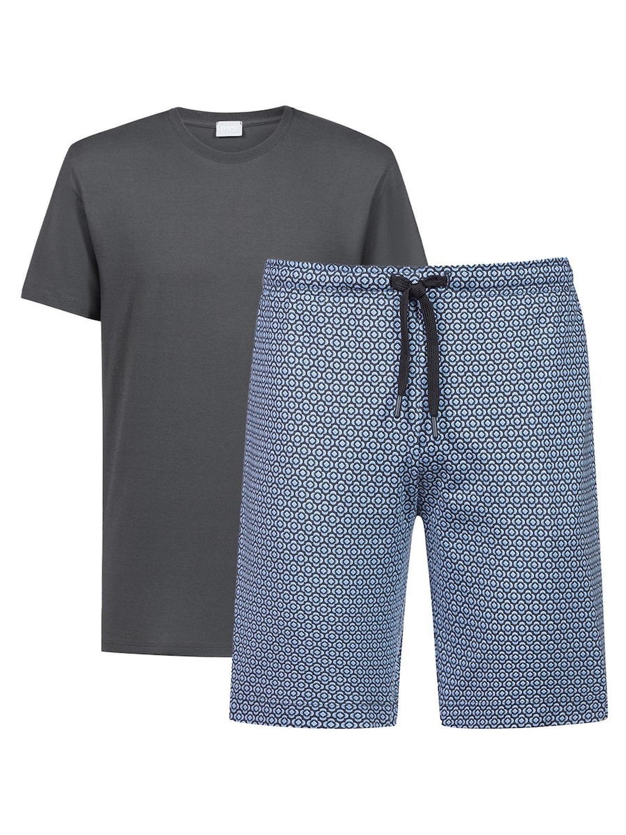 

Короткая пижама Mey Round Geo, серый