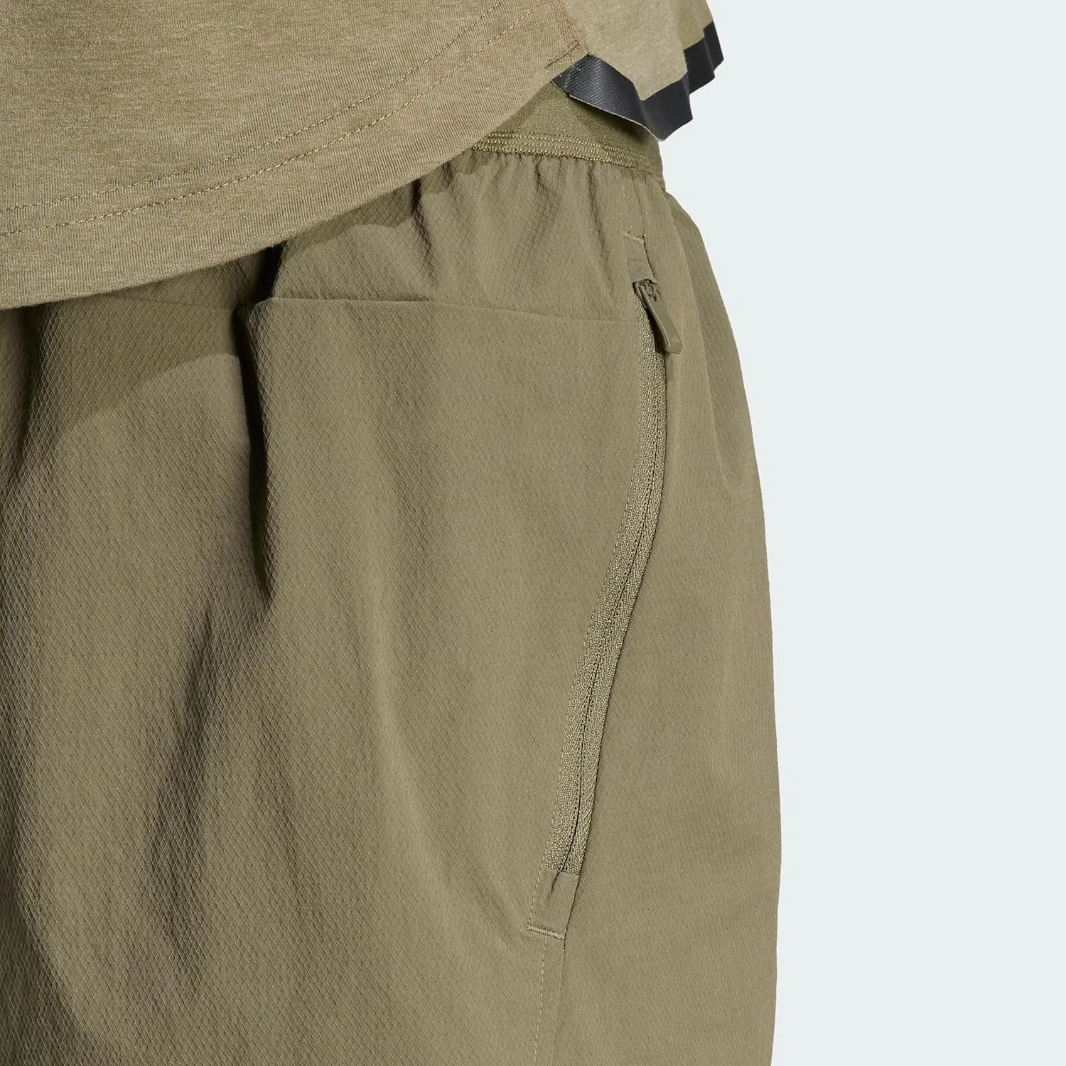 Шорты для тренировок adidas, цвет Olive Strata/Black — фото 3