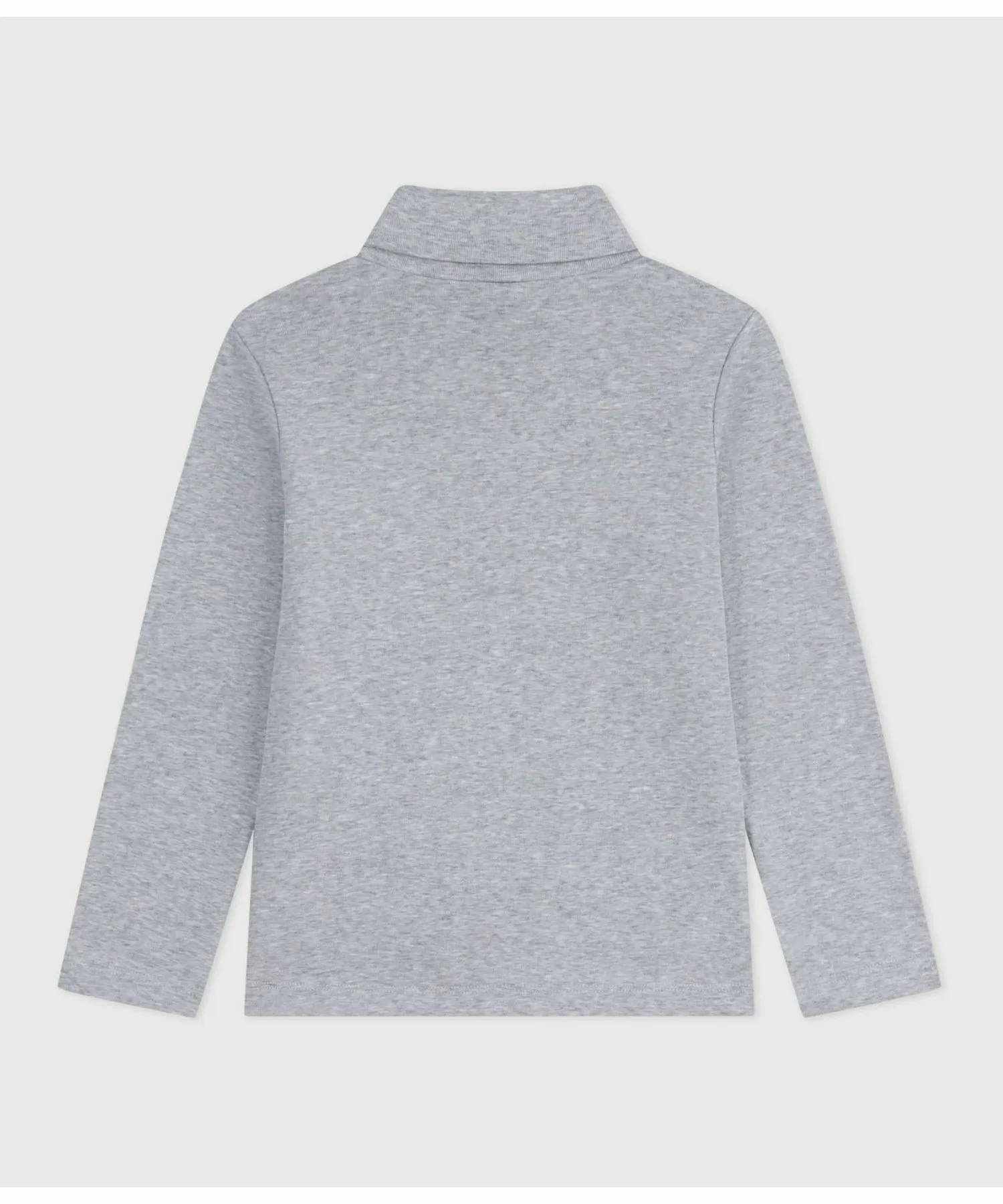 Футболка с длинными рукавами и высоким воротником PETIT BATEAU, Gray — фото 2