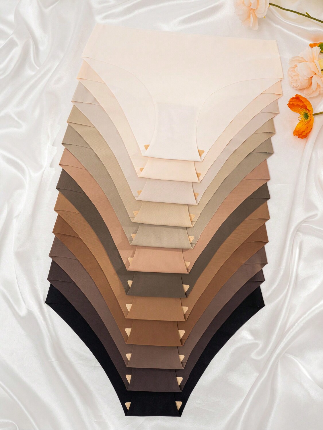 

Женское нижнее белье, однотонное, простое, удобное, повседневное, 12 шт/комплект, мультиколор