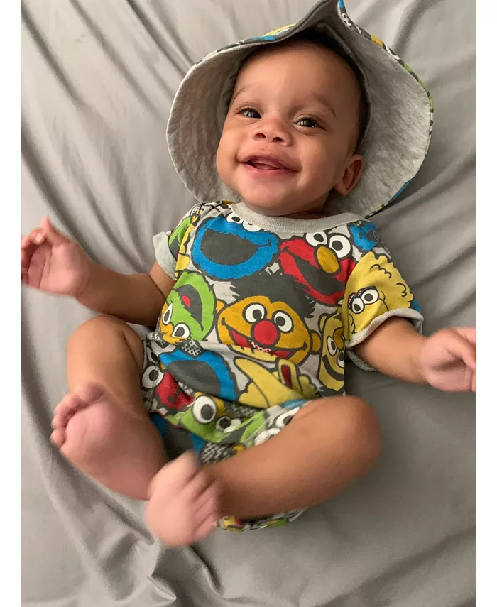 Комбинезон и шапочка для мальчиков Baby Boys Sesame Street, мультиколор — фото 3