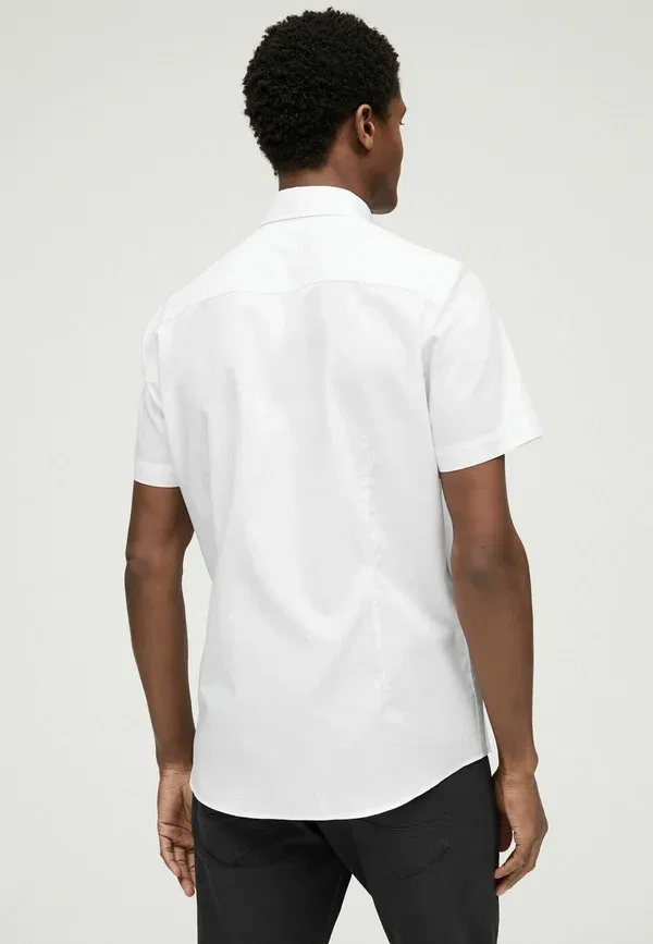 Рубашка оксфорд Next, Easy iron button down oxford short sleeve shirt, белый — фото 2