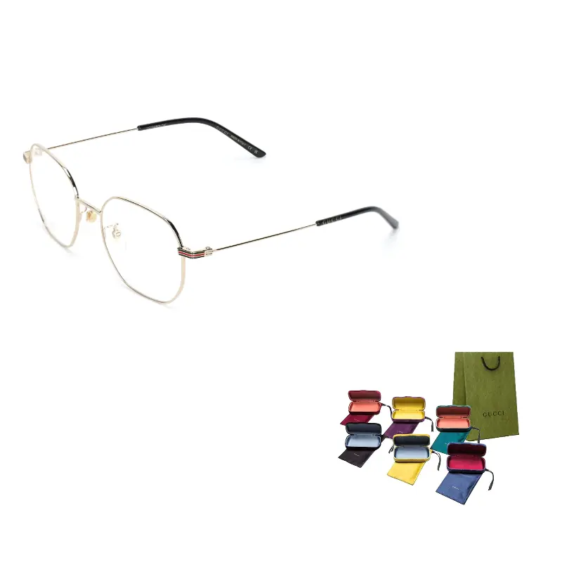 

GUCCI Очки GG1125O с круглой оправой, Gold