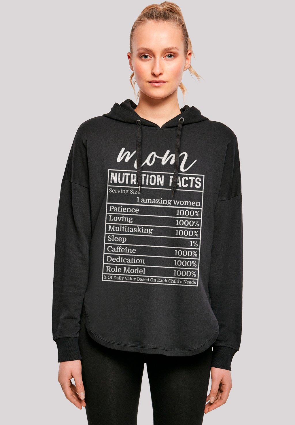 

Толстовка MUTTERTAG MAMA NÄHRWERTE LUSTIG - Hoodie F4NT4STIC, черный