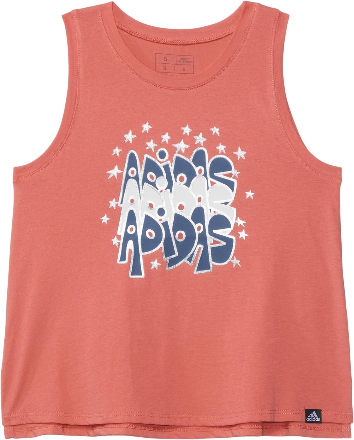 

Майка Adidas Waist Tank(Big Kid), цвет LT RED