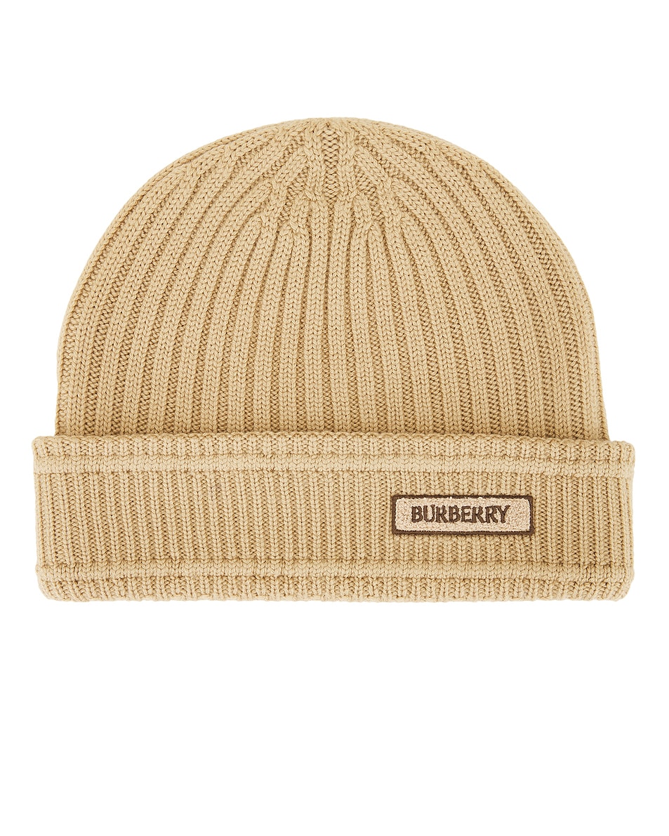 

Шапка с нашивкой-логотипом Burberry, песочный