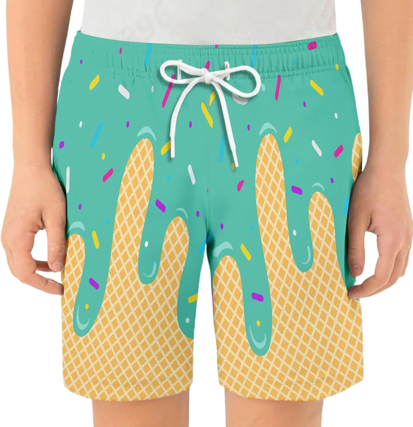 Шорты баскетбольные Ice Cream Drip, Mint Green