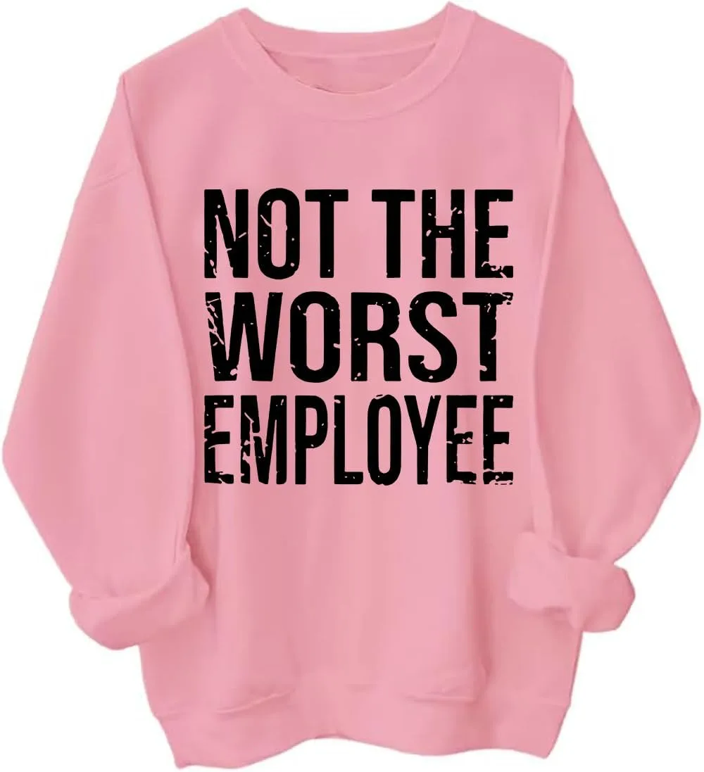 

Толстовка Not The Worst Employee с саркастичной надписью Exosea