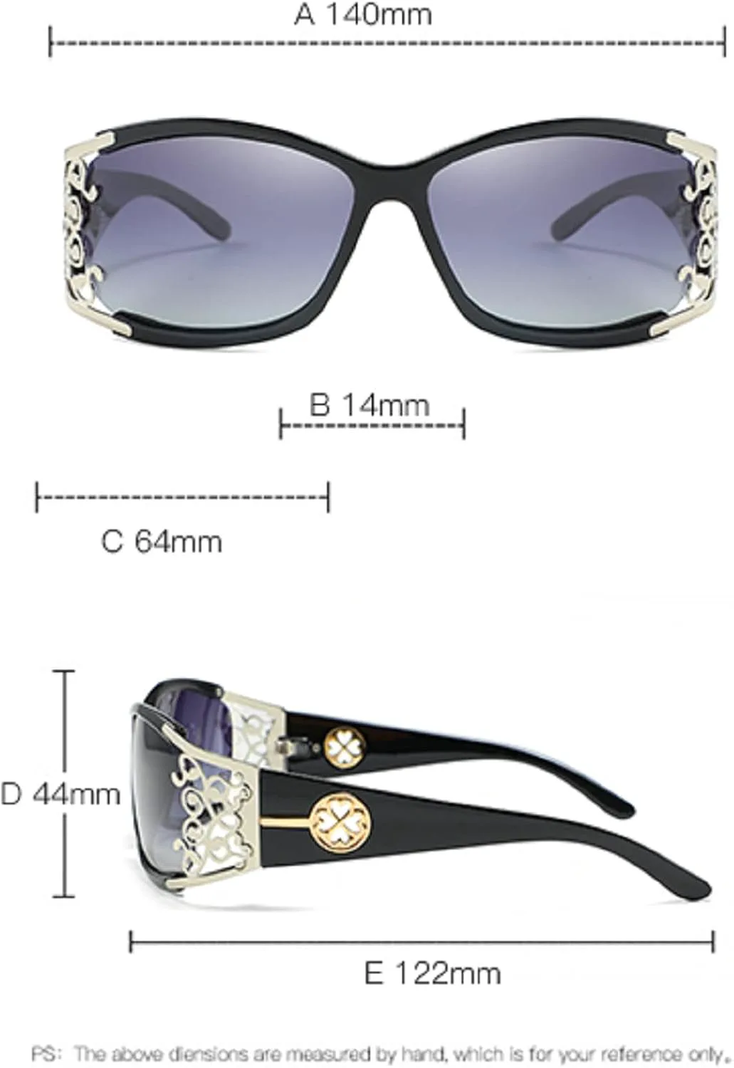 

Солнцезащитные очки Y2K для женщин и мужчин: модные поляризованные солнцезащитные очки с обтекаемой формой, квадратная форма, стиль 2000-х mincl, Gold&black