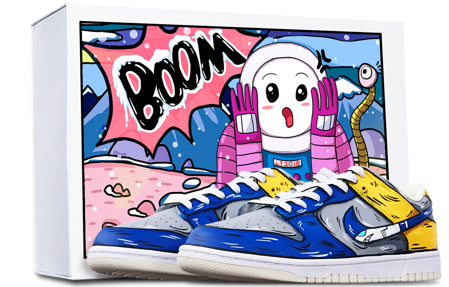 

Кроссовки Nike Dunk Skateboard Shoes Men Low-Top White