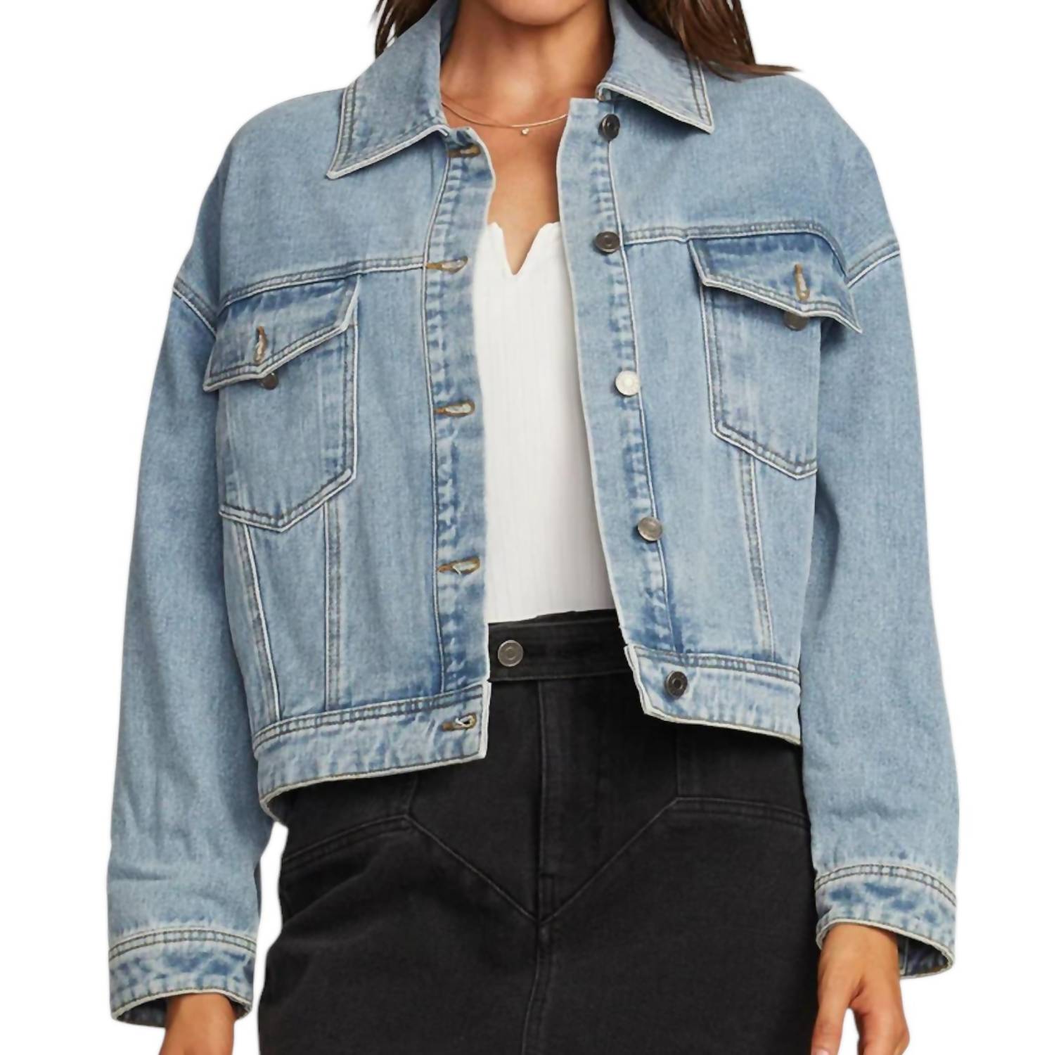 

Куртка Marin из денима Stonewash Saltwater Luxe, цвет stonewash denim