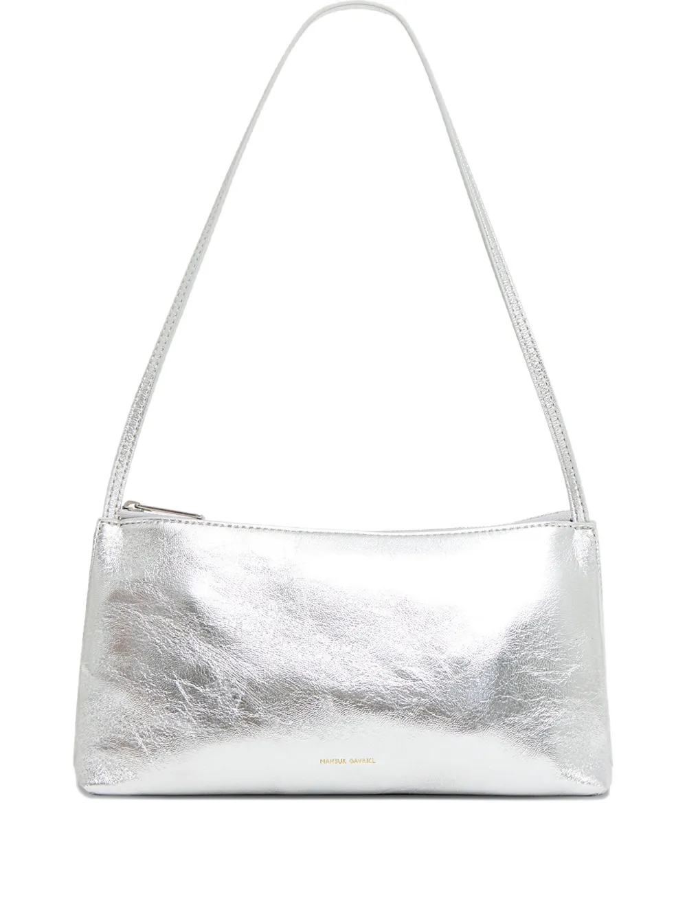

Сумка на плечо Gaia с эффектом металлик Mansur Gavriel, серебряный