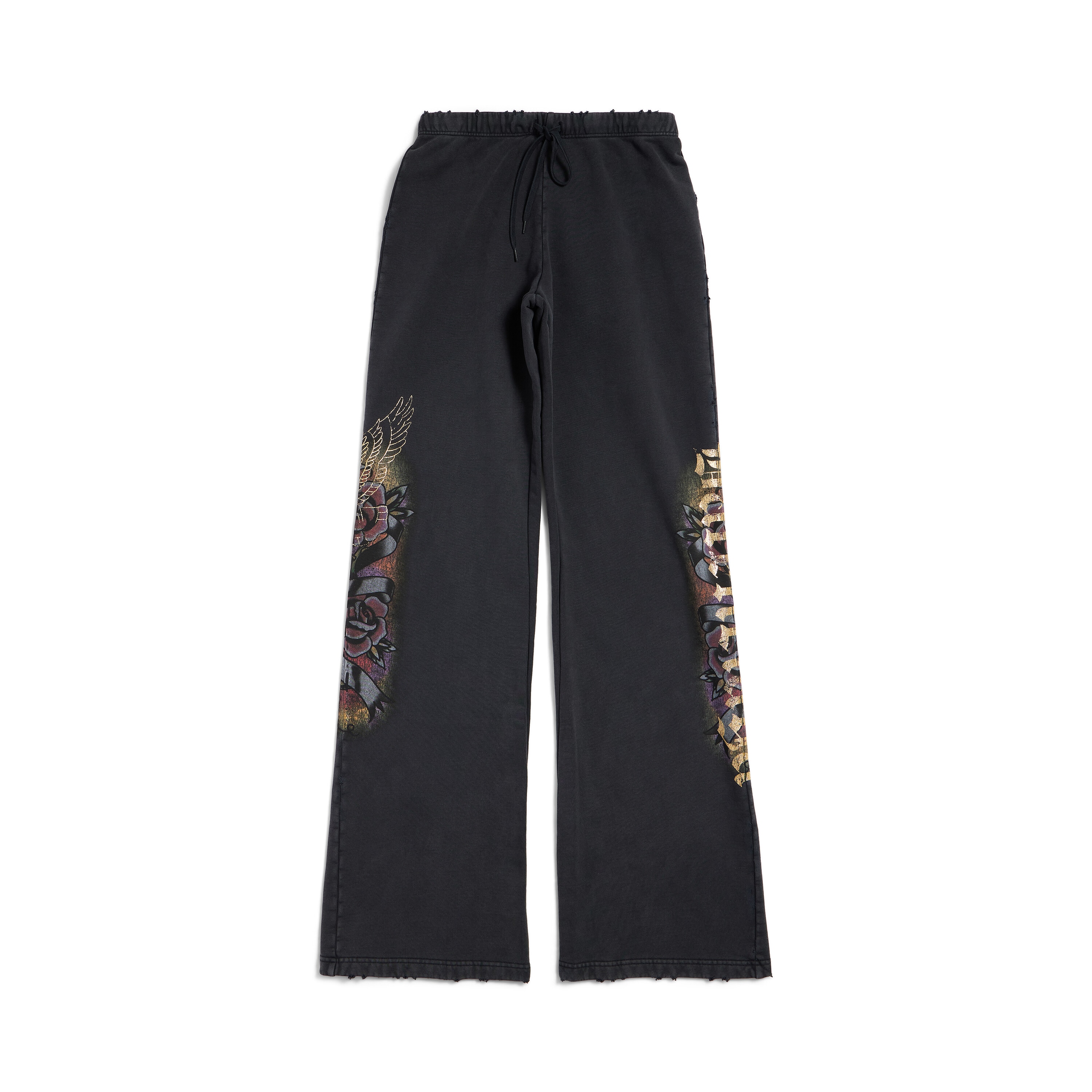 

Спортивные штаны TackyFlared из стираного черного флиса Archetype BALENCIAGA, черный
