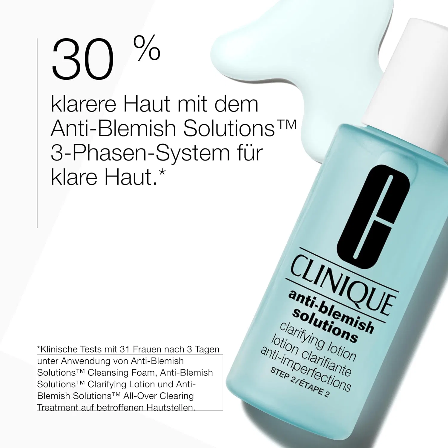 Лосьон Clinique — Очищающий для проблемной кожи «Anti-Blemish Solutions Clarifying Lotion» от, 200 мл — фото 2