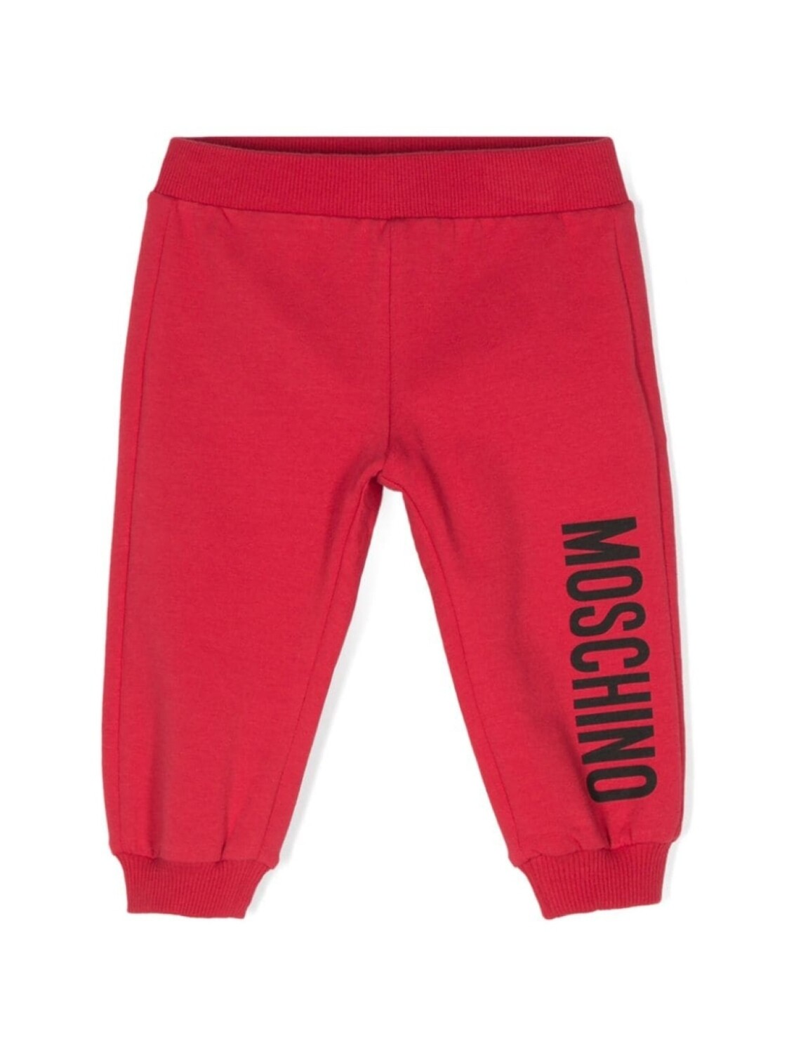 

Moschino Kids спортивные брюки с логотипом, красный