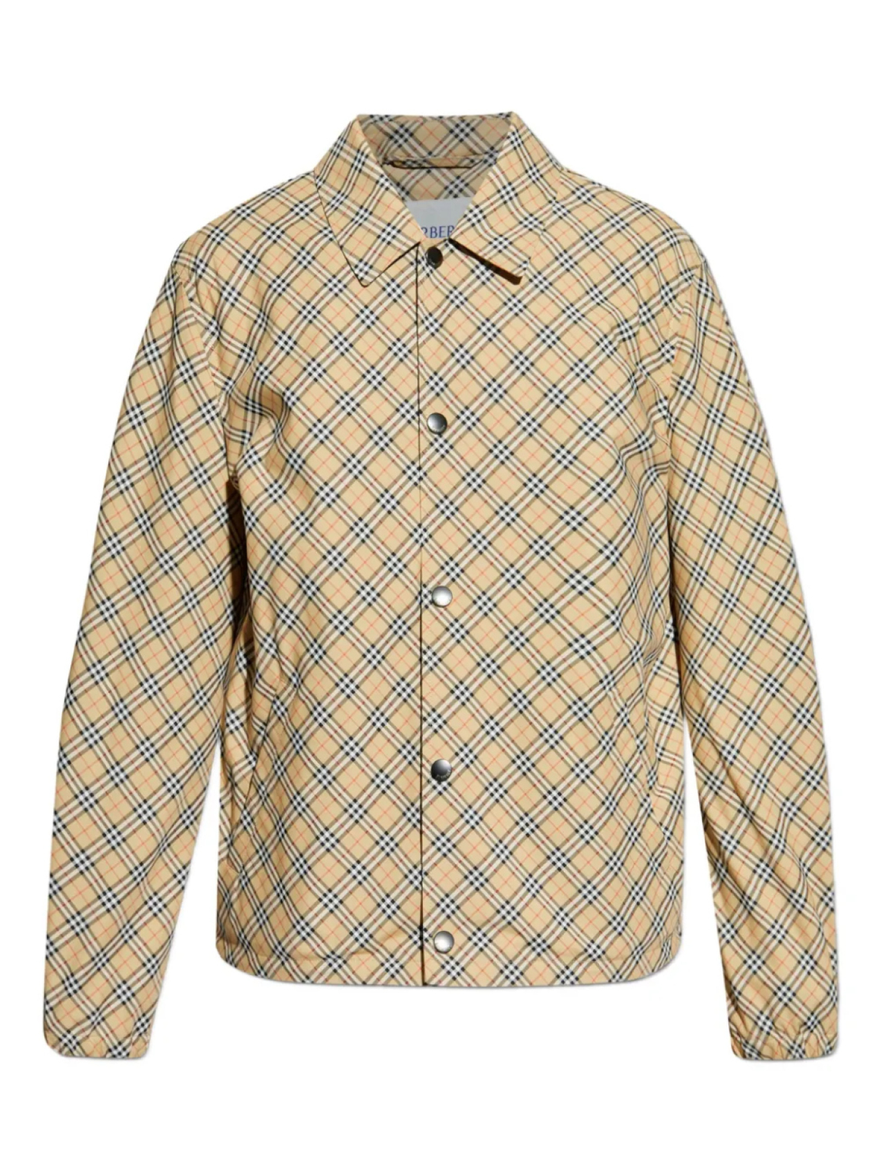 

Клетчатая рубашка Burberry, нейтральный