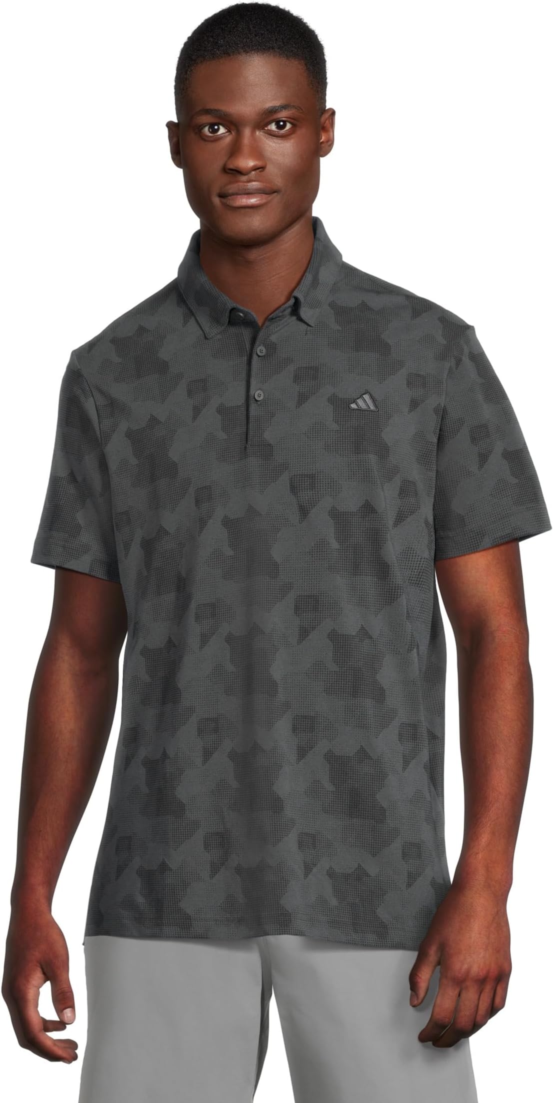 

Футболка adidas Golf Go-To Printed Golf Polo Shirt, цвет Carbon/Black