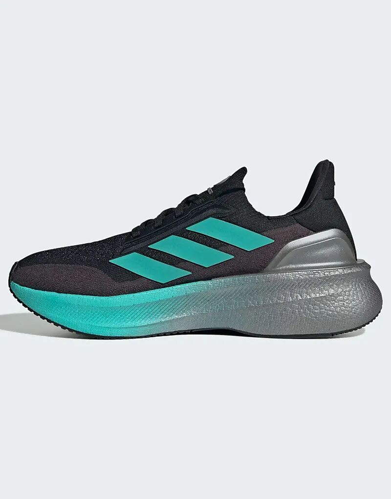 Кроссовки adidas performance Mercedes AMG Petronas F1 ultraboost 5x черного и мятного цветов — фото 4